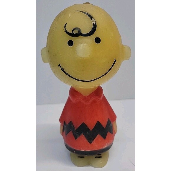 MCM Candle The Peanuts Gang Charlie Brown Hallmark Unused 1960s Memorabilia - Picture 1 of 8